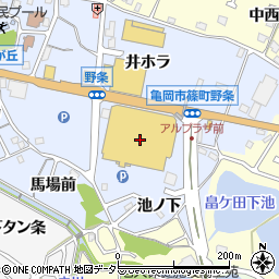 京都府亀岡市篠町野条上又11周辺の地図