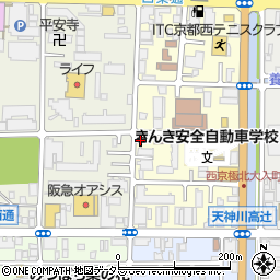 京都府京都市右京区西院西貝川町67周辺の地図