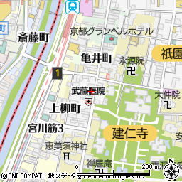 京都府京都市東山区博多町74周辺の地図