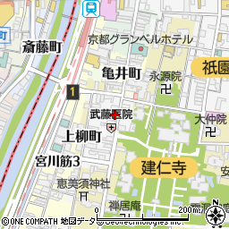 京都府京都市東山区博多町74周辺の地図