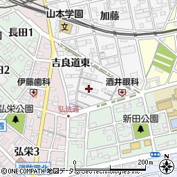 愛知県知立市新地町西広見周辺の地図