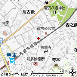 愛知県知多市八幡蔵池6周辺の地図
