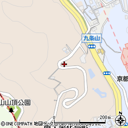 京都府京都市山科区厨子奥花鳥町周辺の地図