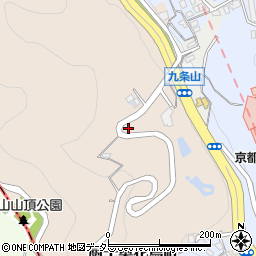京都府京都市山科区厨子奥花鳥町周辺の地図