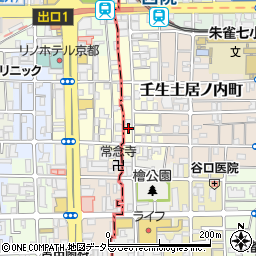 京都府京都市中京区壬生西土居ノ内町5周辺の地図