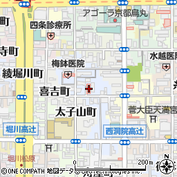 京都府京都市下京区木賊山町168周辺の地図