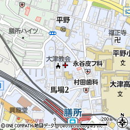 滋賀県大津市馬場2丁目6-71周辺の地図
