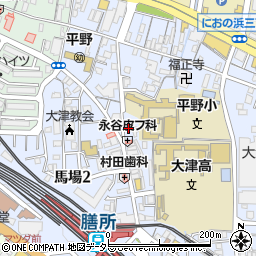 滋賀県大津市馬場1丁目3-6周辺の地図