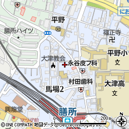 滋賀県大津市馬場2丁目6-73周辺の地図