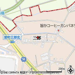 愛知県安城市里町三郎4周辺の地図