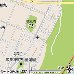 愛知県豊田市畝部東町寺東22周辺の地図