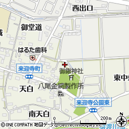 愛知県知立市来迎寺町西中畑27周辺の地図