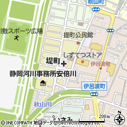 静岡市役所子ども未来局　児童相談所・支援第３係・清水区周辺の地図