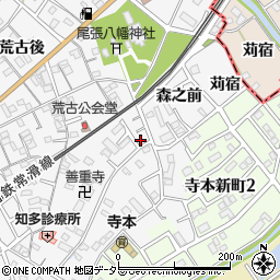 愛知県知多市八幡荒古前4-7周辺の地図