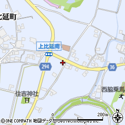 兵庫県西脇市上比延町160周辺の地図
