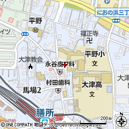 滋賀県大津市馬場1丁目3周辺の地図