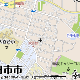 三重県四日市市垂坂町353周辺の地図