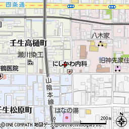 京都府京都市中京区壬生高樋町45-16周辺の地図