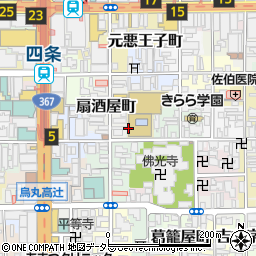 京都府京都市下京区仏光寺西町周辺の地図