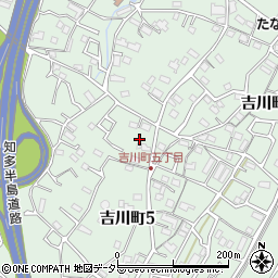 愛知県大府市吉川町周辺の地図