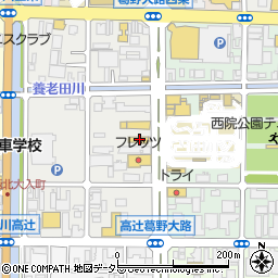 京都三菱カドノ店周辺の地図