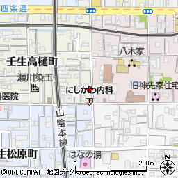 京都府京都市中京区壬生高樋町45-3周辺の地図