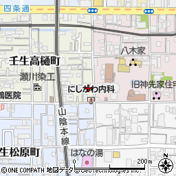 京都府京都市中京区壬生高樋町45周辺の地図
