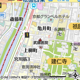 京都府京都市東山区博多町72周辺の地図