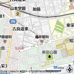 愛知県知立市新地町西広見18周辺の地図