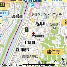 京都府京都市東山区博多町105周辺の地図