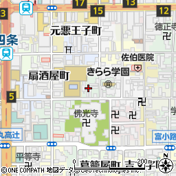 京都府京都市下京区西前町361周辺の地図