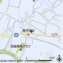 兵庫県西脇市上比延町914周辺の地図