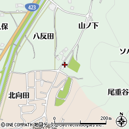 京都府亀岡市曽我部町重利（尾重谷）周辺の地図