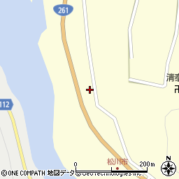 松川簡易郵便局周辺の地図