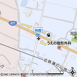 富田理容菰野店周辺の地図