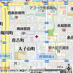 京都府京都市下京区木賊山町198周辺の地図