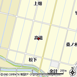 愛知県豊田市桝塚東町高道周辺の地図