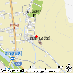 兵庫県西脇市郷瀬町周辺の地図