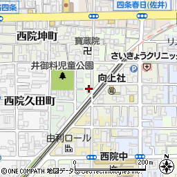 京都府京都市右京区西院松井町1周辺の地図