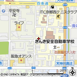 京都府京都市右京区西院西貝川町63周辺の地図