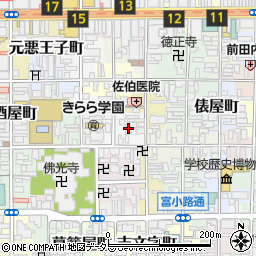 京都府京都市下京区東前町406周辺の地図