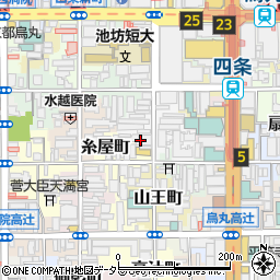 リーガル京都四条烏丸２周辺の地図