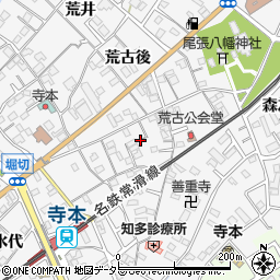 愛知県知多市八幡蔵池21周辺の地図
