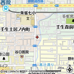 京都府京都市中京区壬生東土居ノ内町32周辺の地図