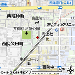 京都府京都市右京区西院松井町2-3周辺の地図