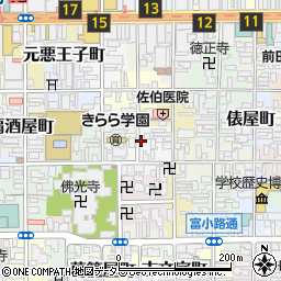 タイムパーク堺町仏光寺駐車場周辺の地図