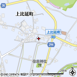 兵庫県西脇市上比延町201周辺の地図