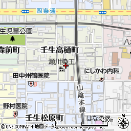 京都府京都市中京区壬生高樋町65-22周辺の地図