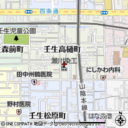 京都府京都市中京区壬生高樋町62周辺の地図