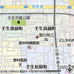 京都府京都市中京区壬生高樋町65-51周辺の地図